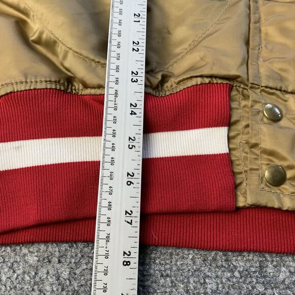 Vtg Wilson San Francisco 49ers Satin Bomber Jacket NFL Made In USA - Men’s 38 - Picture 16 of 16